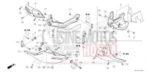 COUVERCLE INFERIEUR NT1100DES de 2025